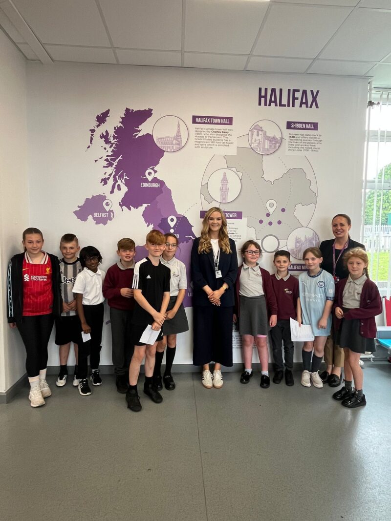 Kate Dearden MP with pupils