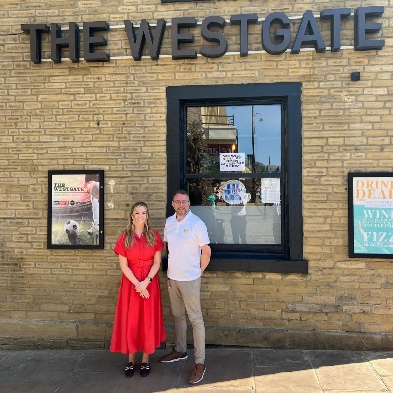 Kate Dearden MP with the owner 
